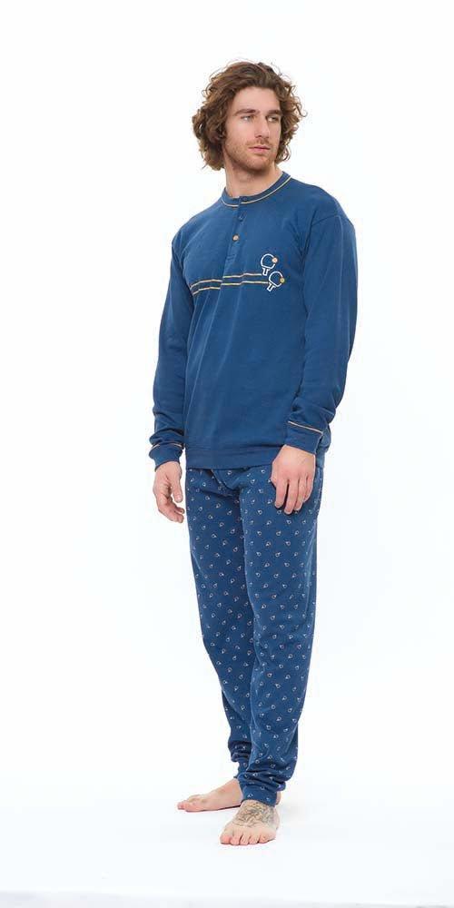 Pigiama uomo serafino invernale interlock Gary S60036 - Caos Intimo Donna - Uomo - Bambini - Casa - Gary