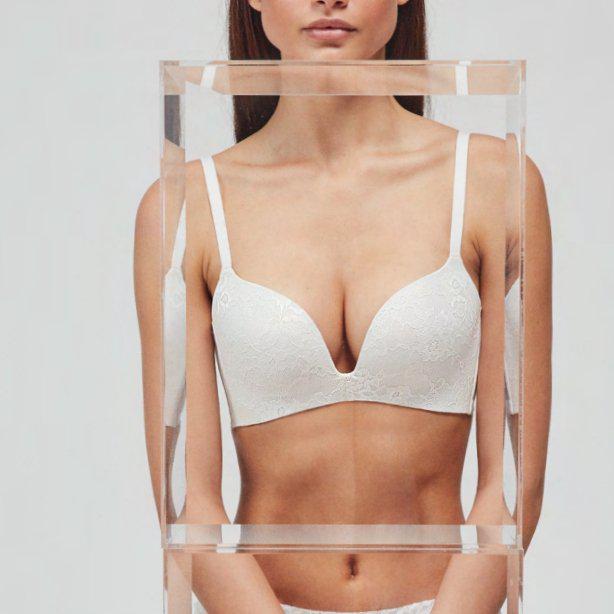Reggiseno push up scollato senza ferretto Gisela in pizzo completamente taglio laser 1/0391 - Caos Intimo Donna - Uomo - Bambini - Casa - Gisela