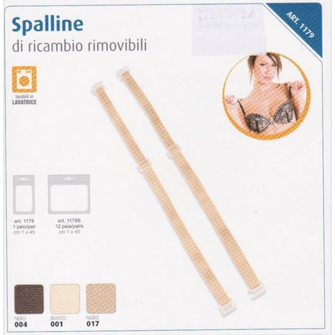 Spalline sostitutive removibili reggiseno in elastico 1,2 x 48cm - Caos Intimo Donna - Uomo - Bambini - Casa - Mas