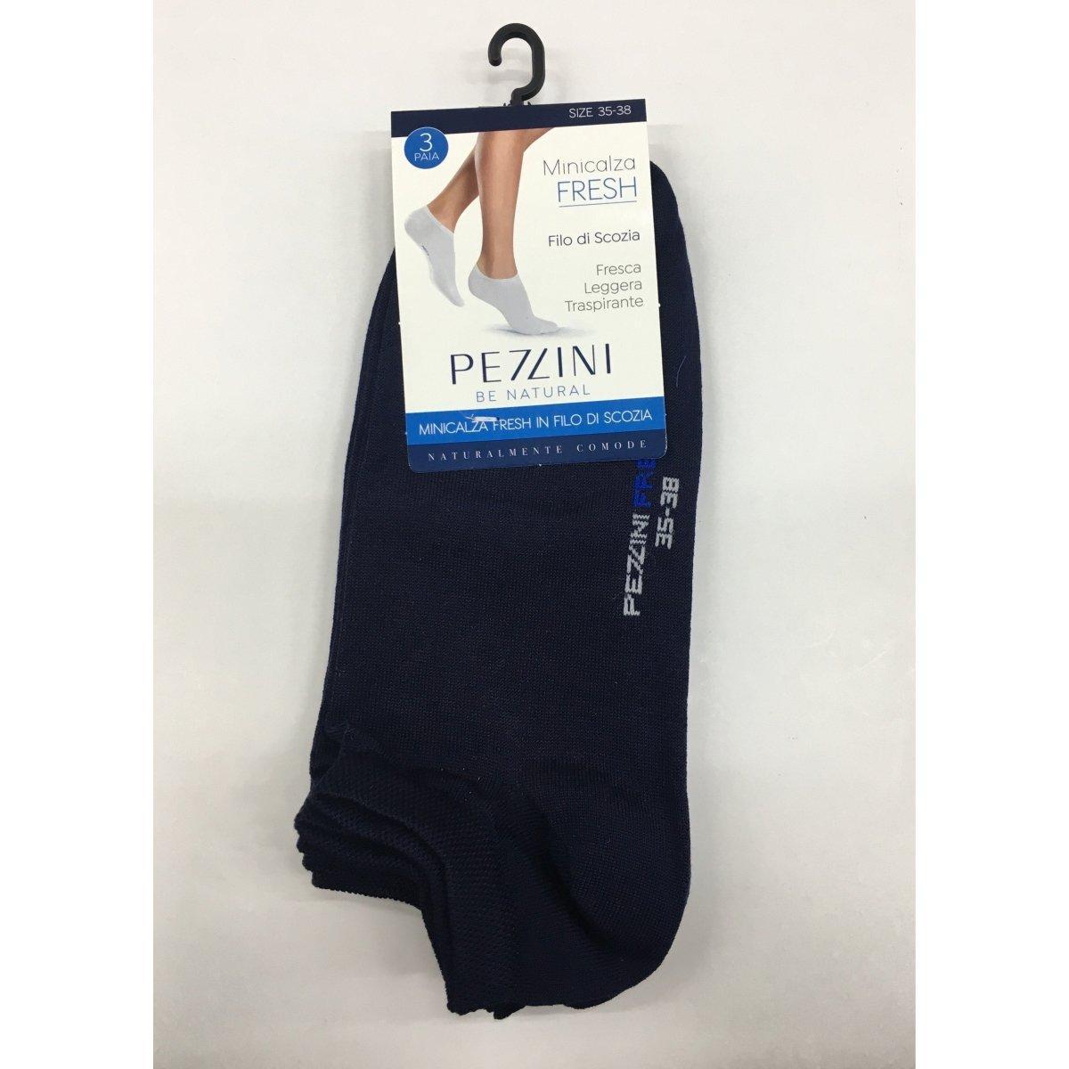 Tris minicalza fantasmino Uomo/Donna Filo di Scozia Pezzini fresh MCZ-103 - Caos Intimo Donna - Uomo - Bambini - Casa - Pezzini