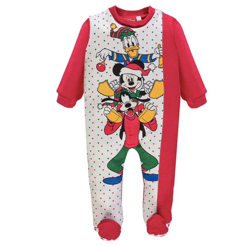 Tutone pigiama invernale felpato neonato bambino Disney Natale– Caos Intimo  Donna - Uomo - Bambini - Casa